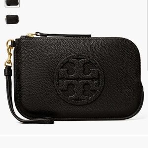 Miller Leather Wristlet Tory Burch